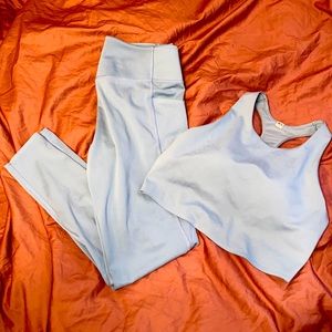 Matching bra and leggings, casual or workout set
